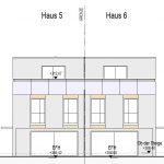 Ansicht Süd Haus 5+6, Neubauprojekt Deizisau Ob der Steige M. Bayer Baukoordination