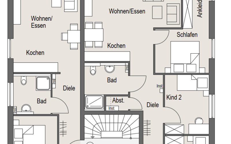 Neubauprojekt Deizisau Erdgeschoss Haus 21