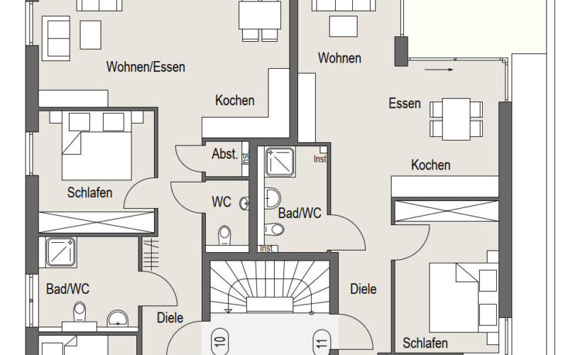 Neubauprojekt Deizisau Erdgeschoss Haus 23