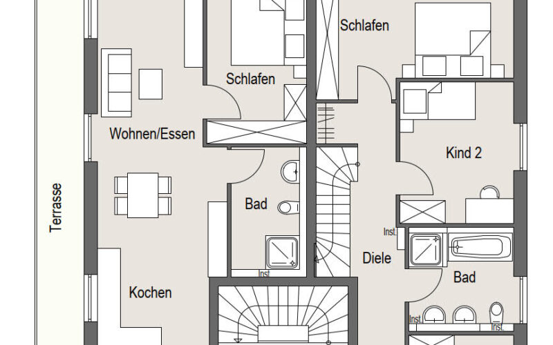 Neubauprojekt Deizisau Obergeschoss Haus 19