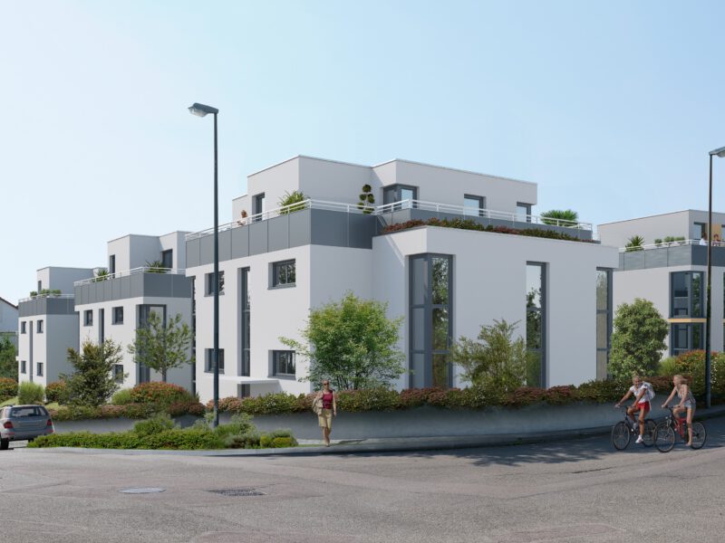 Visualisierung Mehrfamilienhaus Neubau Deizisau