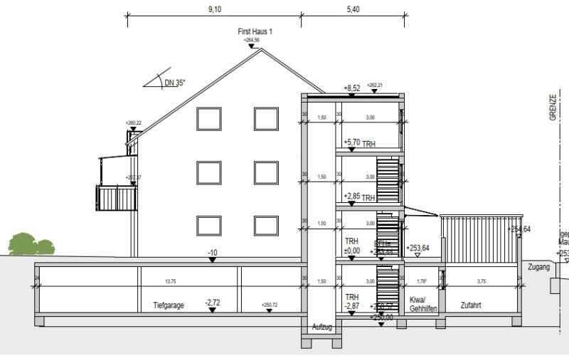 Mehrfamilienhaus mit 8 Neubauwohnungen in Deizisau