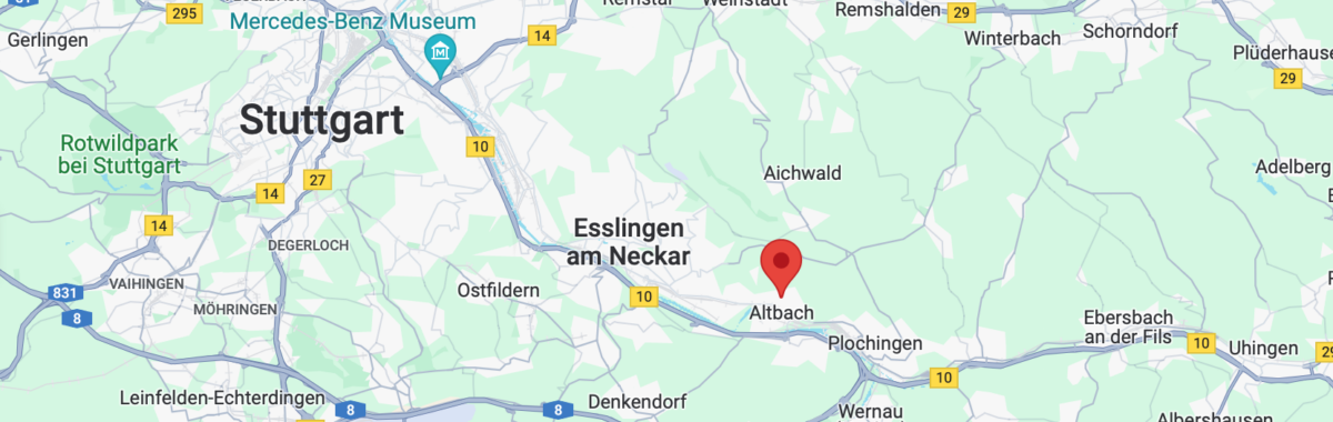 Die Lage von Altbach Hofstraße
